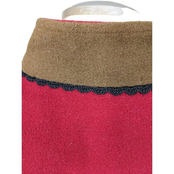 Vintage Wool Blend Womens L Vest Suttles Seawinds Vicki Lynn Bardon Red Canada - Picture 8 of 8